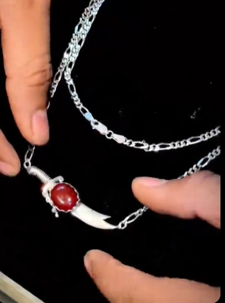 Zulfiqar Aqeeq Necklace