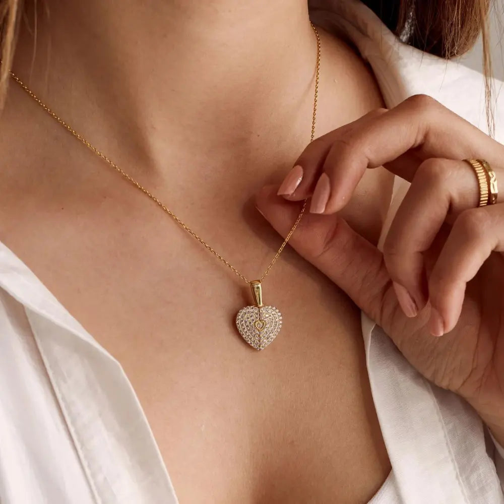 Open Heart Necklace