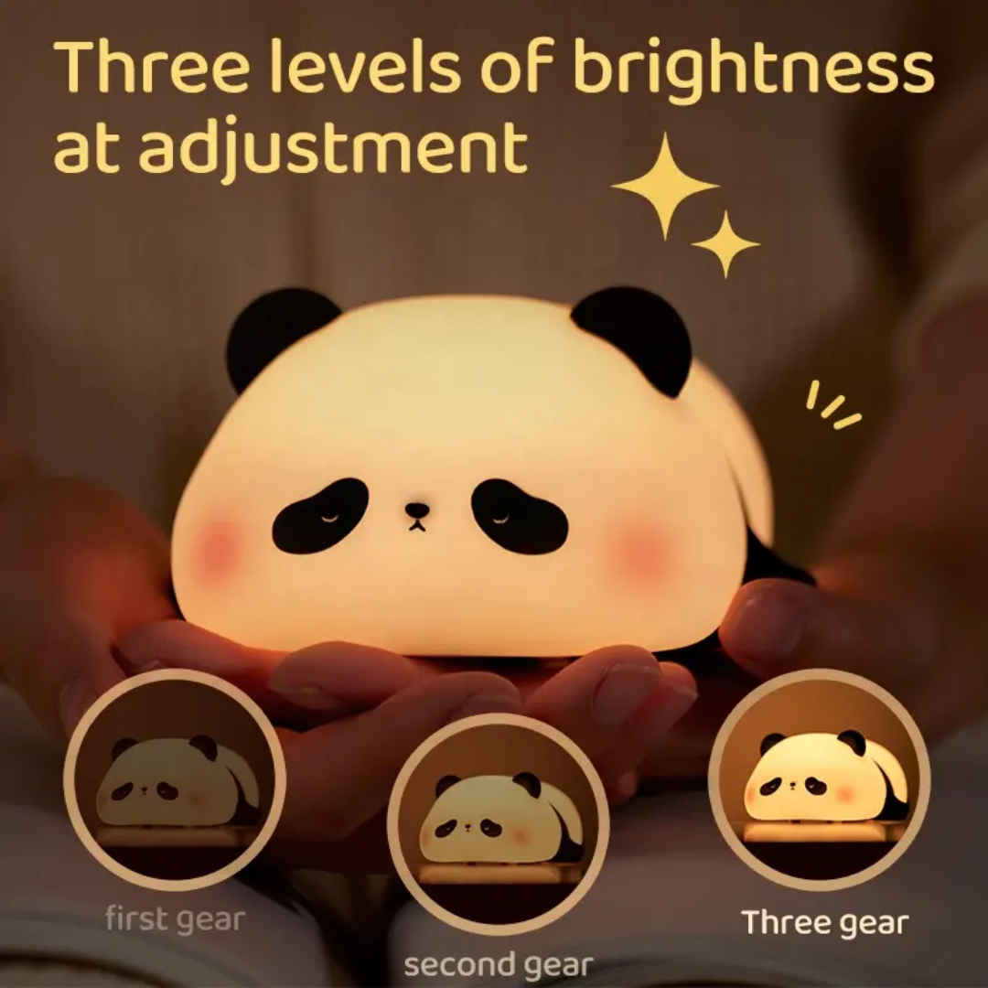 Glow Panda Silicone LED Night Light for Kids