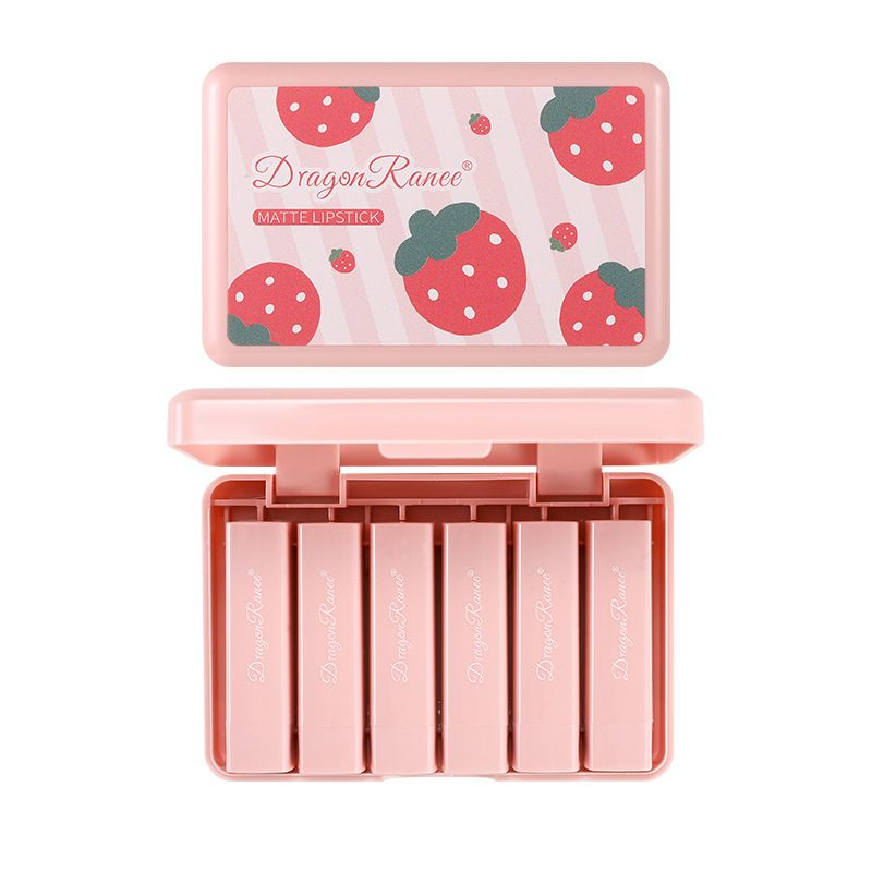 Matte Lipstick Strawberry Set of 6