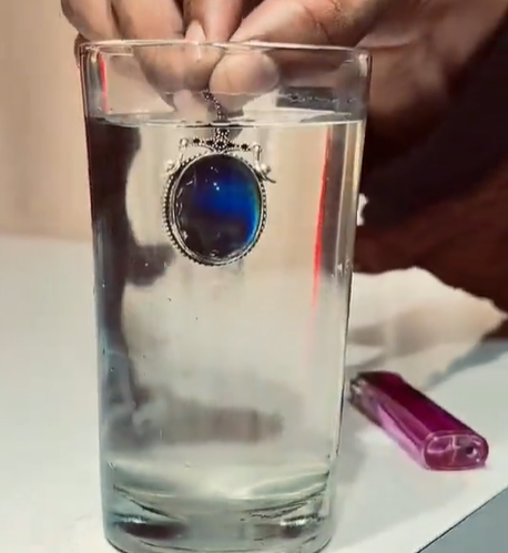Color changing zulfiqar sword Necklace