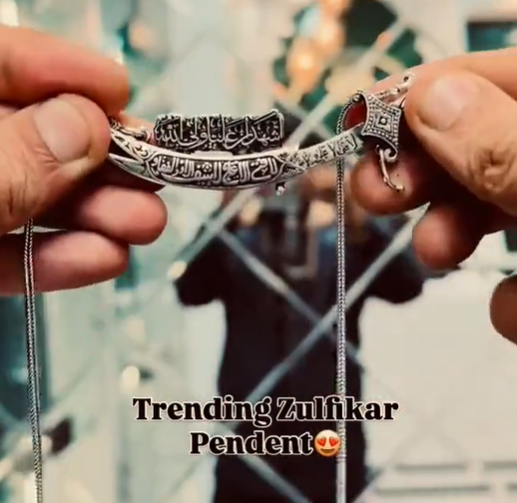 opening  zulfiqar sword Necklace