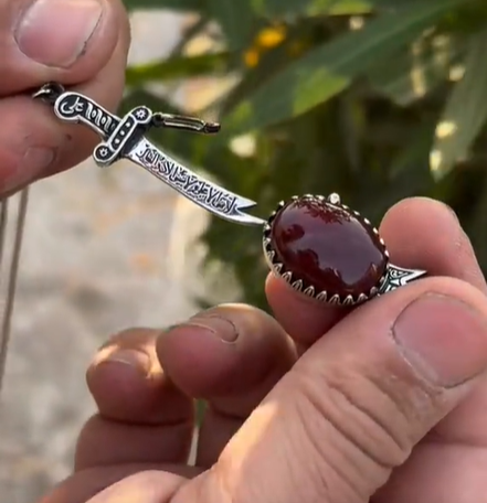Zulfiqar Aqeeq nd feroza Necklace