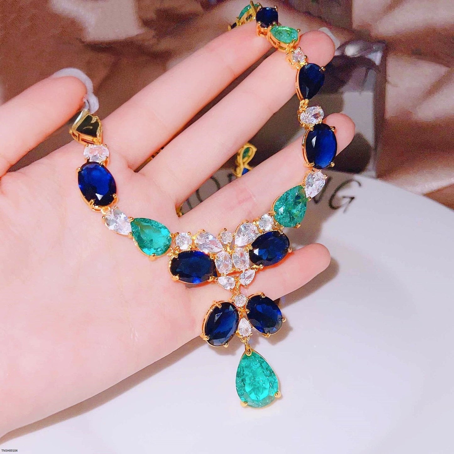 Oval Tear Necklace