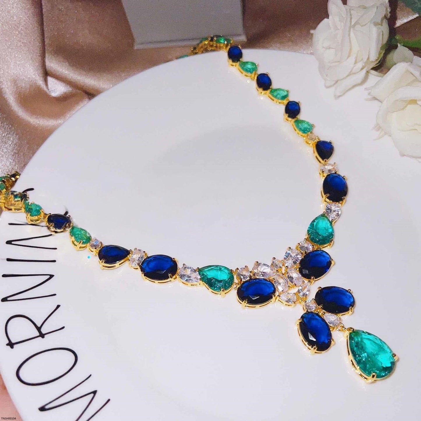 Oval Tear Necklace