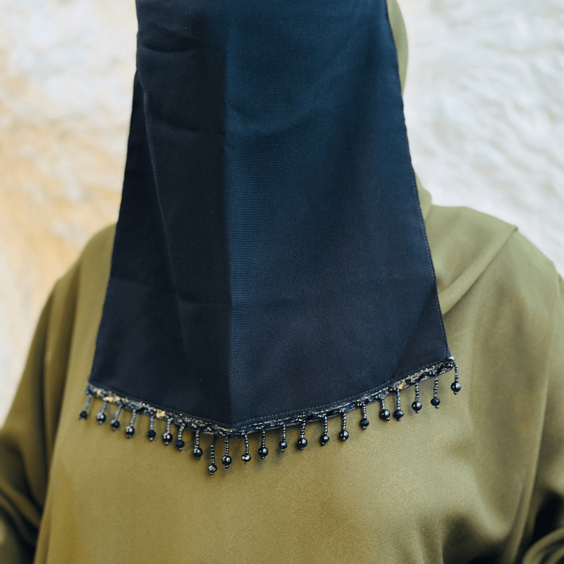 Beaded saudi niqab