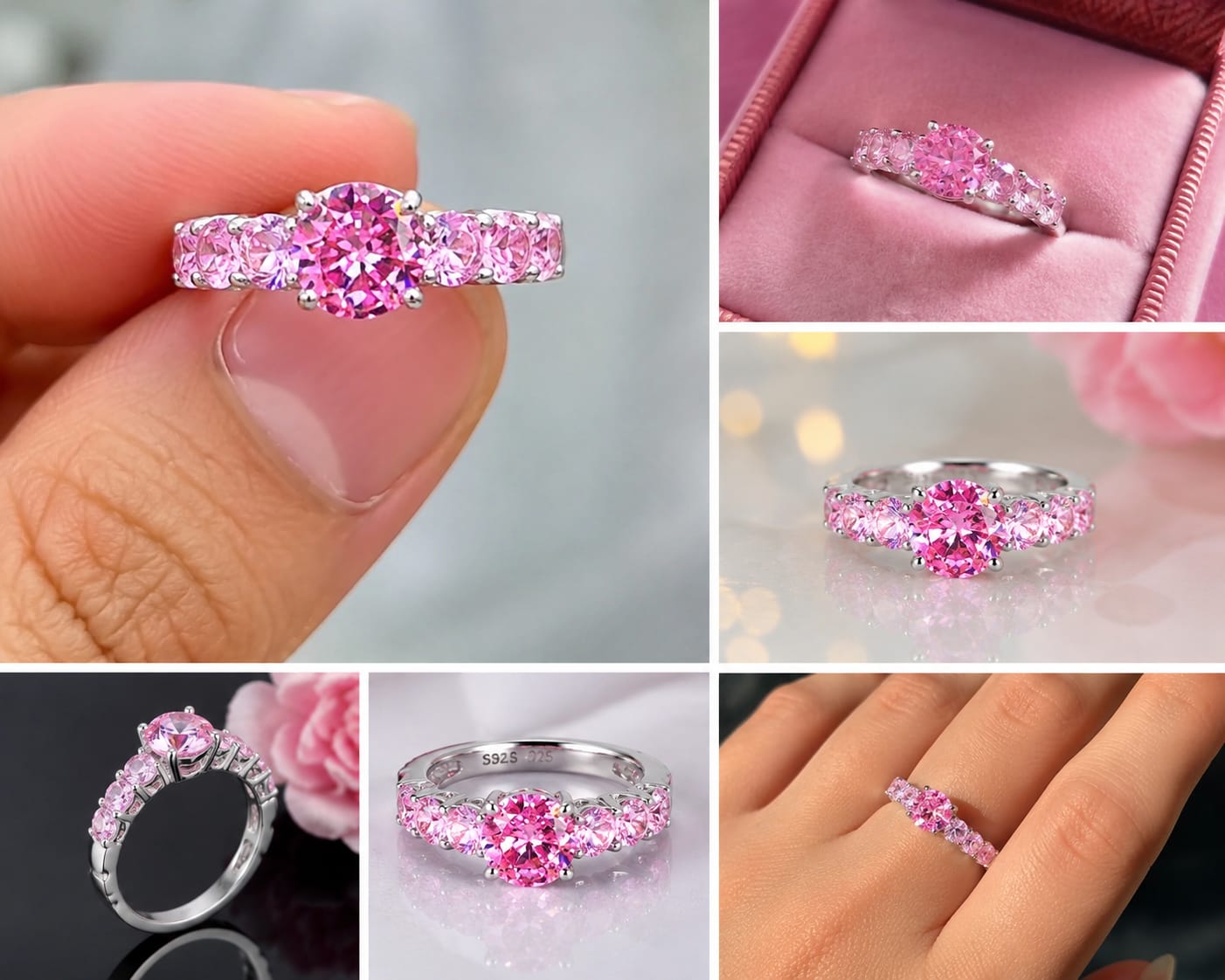 Beauty Stone Ring with Gift Box