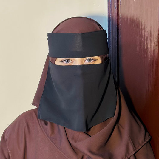 Saudi niqab plain black